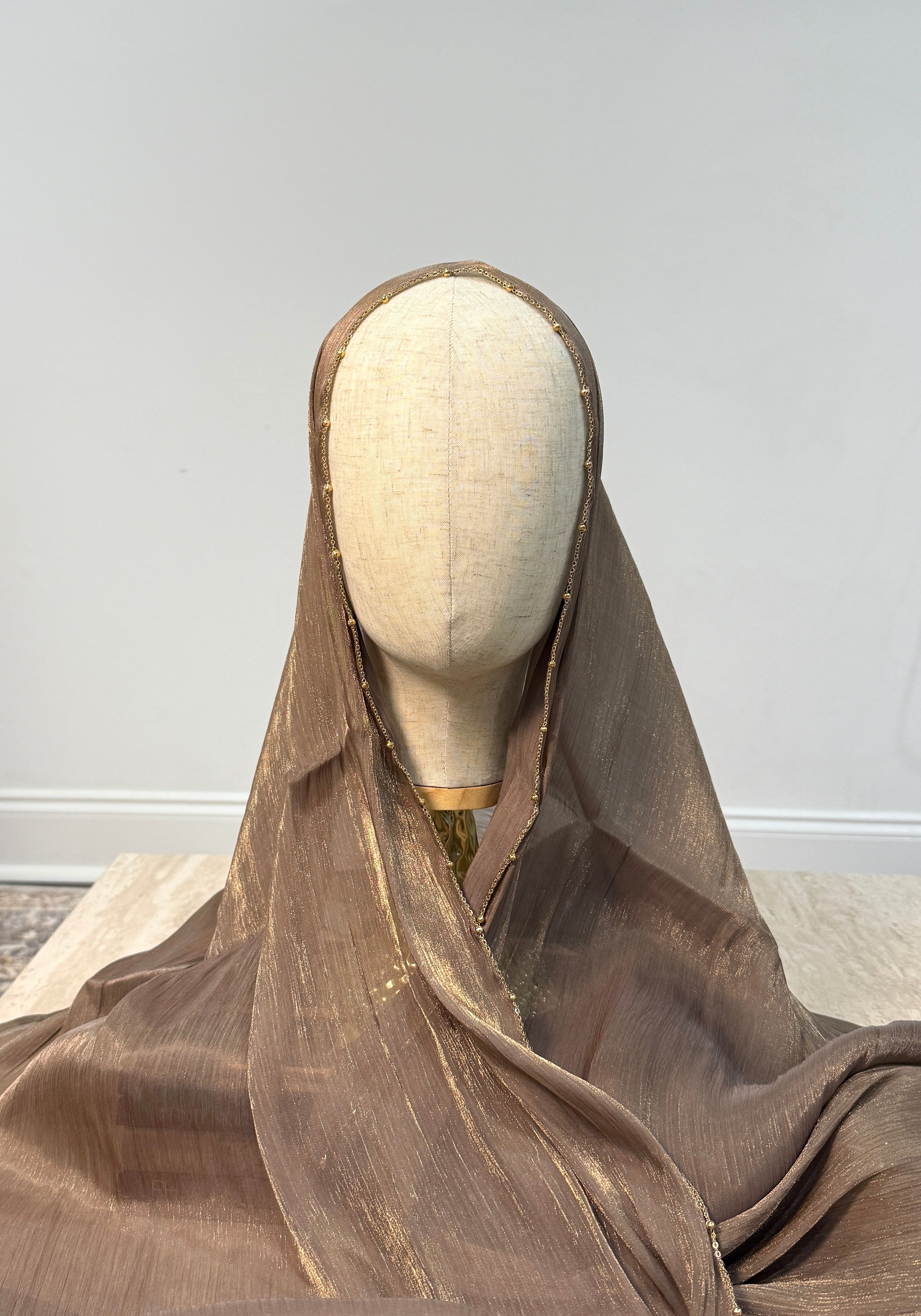 Adorné Beaded Shimmer Organza Hijab