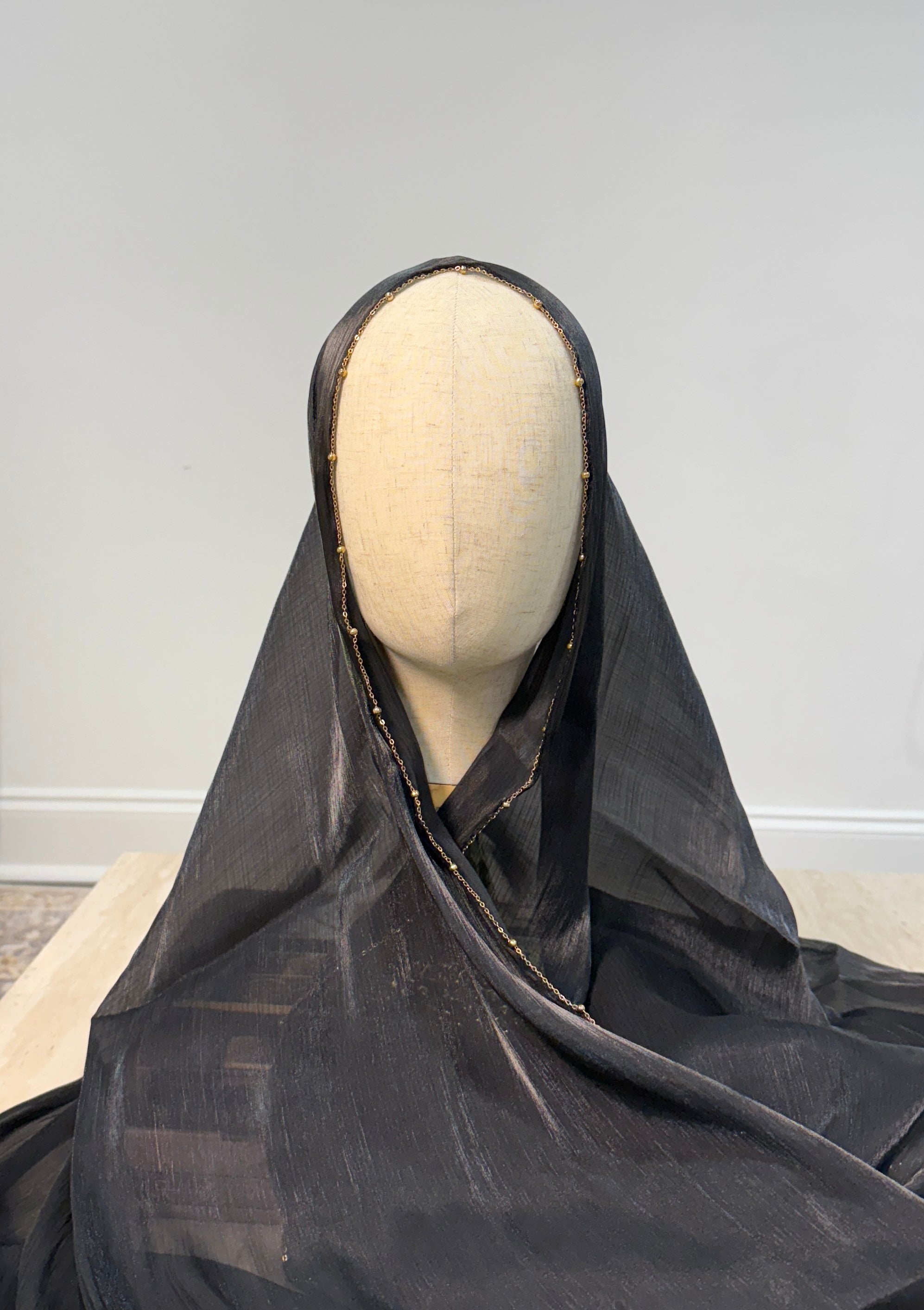 Adorné Beaded Shimmer Organza Hijab