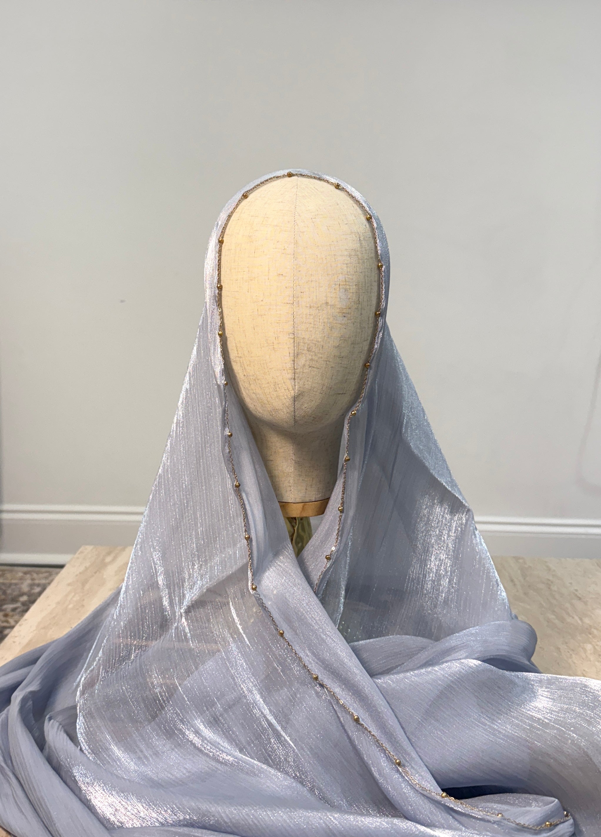 Adorné Beaded Shimmer Organza Hijab